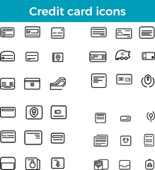 Credit Card Icon Payment Icon Bank Card Icon Digital Payment Icon Finance Icon Vector