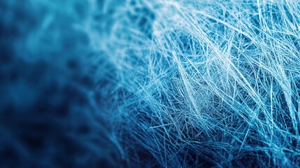 Fototapeta premium Ice frozen blue background with icy frost scratched texture, conveying a cold winter material feeling..