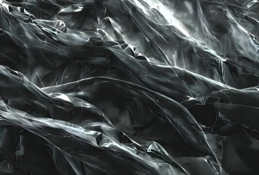 Black plastic wrap adds texture and depth to backgrounds.