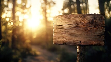 A wooden signpost serves as a background, conveying messages in a rustic setting..