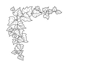 Leave outline black border