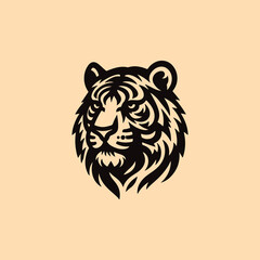 tiger logo vector design illustration