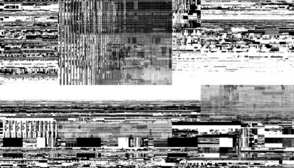 Abstract black pixelated overlay with a transparent background. Png overlay background