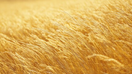 Golden wheat field with a blurred background.