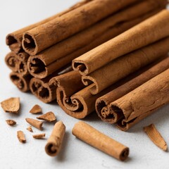 Aromatic Cinnamon Sticks & Pieces - Close Up