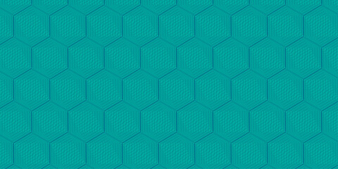 Seamless pattern design with hexagonal line shape | Floral background design by vector shape | Texture background with geometric shape