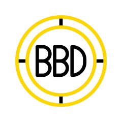 Barbados dollar currency icon. financial coin symbol with modern color outline style. editable stroke illustration.