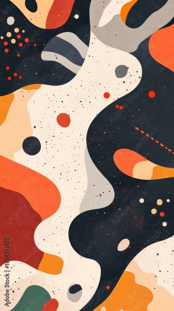 Poster abstract geometric pattern with vibrant colors, artistic texture. modern art design concept