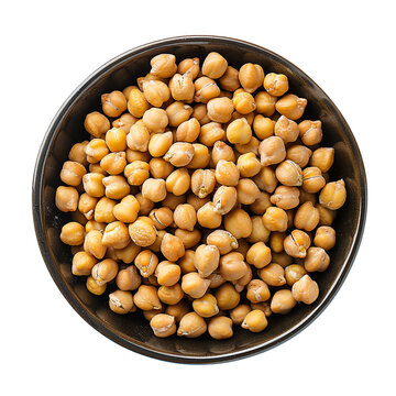 recommend clip art: Chickpeas in a round bowl top view clip art