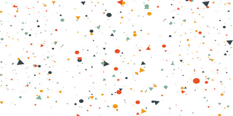 Multicolor Confetti Background. Colorful Round Circle  Falling Sparkle. Yellow Glitter Random. Orange Texture Circle. Blue Carnival