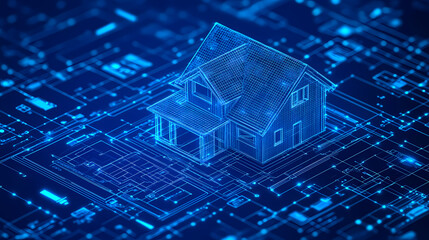 Continuous line simple house. One line illustration of housing,real estate,property. Single line vector illustration.
