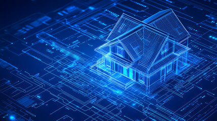 Continuous line simple house. One line illustration of housing,real estate,property. Single line vector illustration.