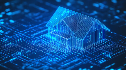 Continuous line simple house. One line illustration of housing,real estate,property. Single line vector illustration.