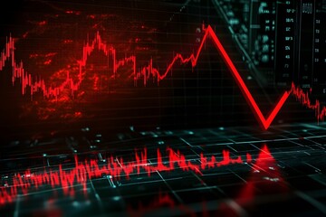 Fototapeta premium Stock Market Decline