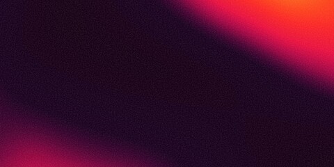 Abstract background with a grainy gradient of glowing red and orange hues against a black backdrop, ideal for banner, poster, or header design, featuring a noise texture and ample copy space