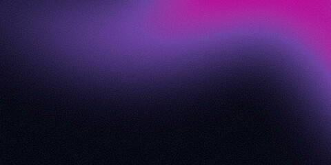 Dark purple pink grainy gradient background, black backdrop, noise texture effect,webpage header, wide banner size