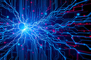 Abstract fractal space motion energy lightning wallpaper fire design pattern black texture concept explosion stars illustration glow art element blue electric backdrop wave lines