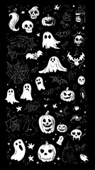 Halloween concept icons