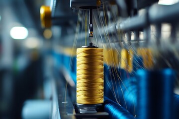 Modern and automatic high technology sewing machine for textile or clothing apparel making manufacturing process in industrial with colorful threads