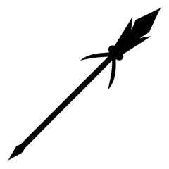 Spear Silhouette vector illustration