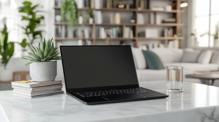 The Laptop on Stylish Desk