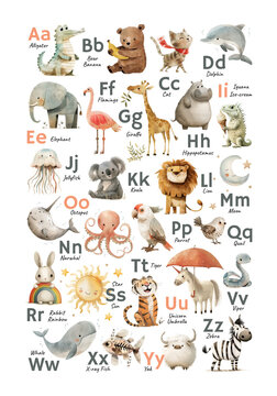 A poster for a nursery or preschool classroom featuring