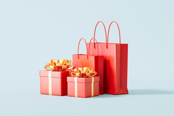 3d rendering e-commerce shopping picture