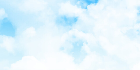 Obraz premium Blue sky with white clouds for background. Blue sky with clouds nature for background.