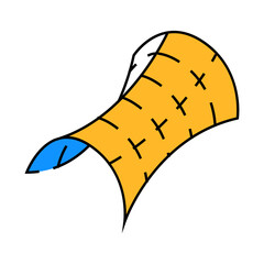 saddle shape of universe line icon vector. saddle shape of universe sign. isolated symbol illustration