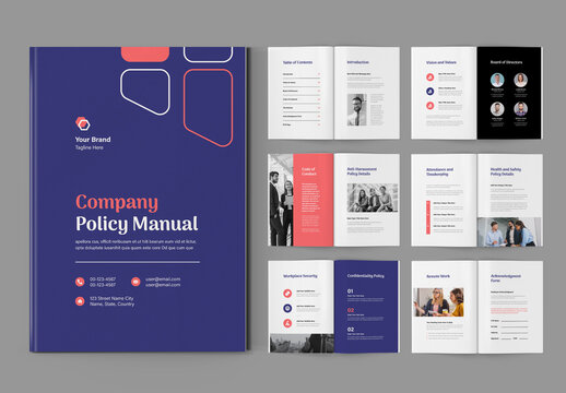 Company Policy Brochure Layout