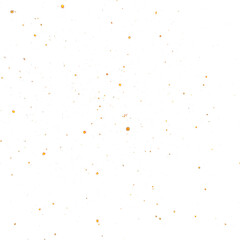 Abstract glowing orange dust particles, noise, and grain on a transparent background. Ideal for glow effects, cosmic illustrations, or adding texture and depth to space-themed designs