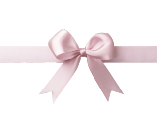 Pink Flowing Silk Ribbon on White Background - Isolated Transparent Design Element