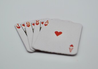 Royal flush great poker cards hand