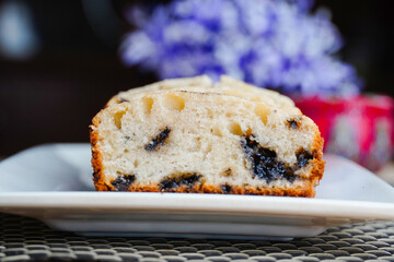 Banana Bread, Banana bread in plate, Delicious Banana Cake
