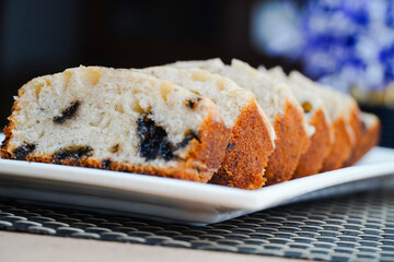 Banana Bread, Banana bread in plate, Delicious Banana Cake