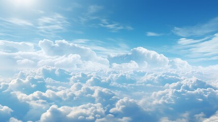 A deep blue sky with high-altitude clouds forming intricate patterns