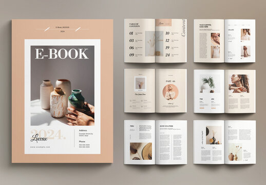 E-Book Template Layout