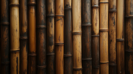 Fototapeta premium Detailed Brown Bamboo Texture Pattern 