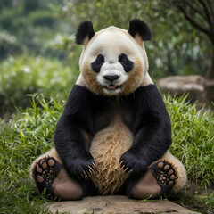 Naklejka premium beautifull panda