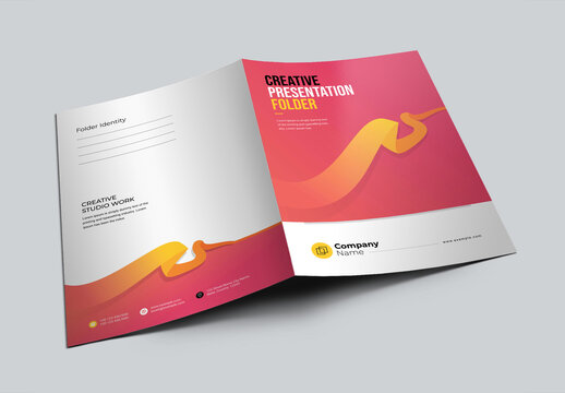 Creative Presentation Folder Layout