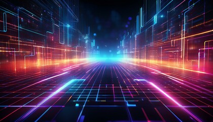 art Sunset Palette with Smooth Gradients