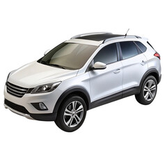 Crossover SUV on transparent backgroundPNG