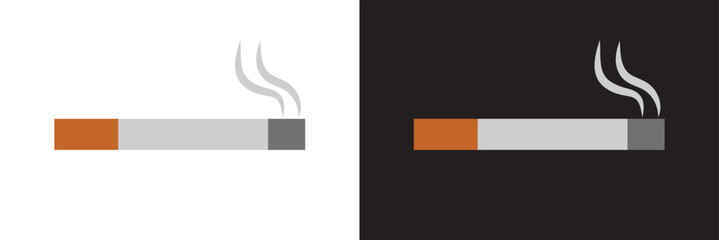 Cigarette icon,smoke area icon vector logo template. Cigarette icon vector set. Cigar illustration sign collection. smoke symbol. Cigaret vector icons. Cigarette icon set. Smoking concept icon.