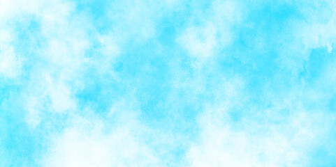 Soft and clear blue watercolor cloudy sky background, texture blue white paper background, Blue watercolor cloudy sky background, Blue clouds on the sky with soft natural cloudy stains.