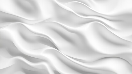 Obraz premium Elegant white fabric draping, showcasing soft, flowing textures and smooth contours, perfect for backgrounds, luxury settings, or fashion design inspirations