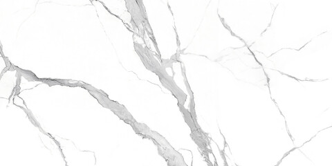 Luxury of white marble texture and background, authentic and real high-resolution natural stone, grey unique veining pattern, polished finish for ceramic tile printing design