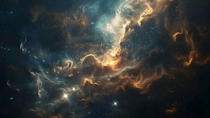 Obraz premium beautiful scenery of universe