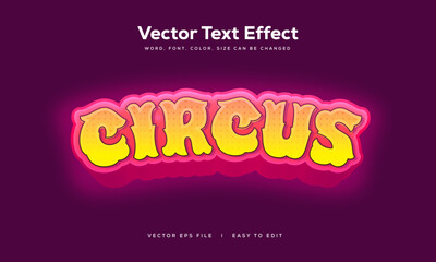 Circus 2 Game text effect cartoon style editable