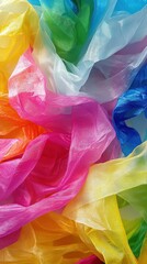Colorful Packing Materials in Vibrant Display