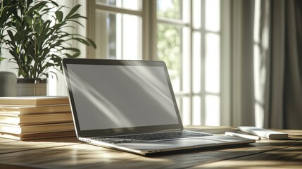 The Laptop on Modern Desk